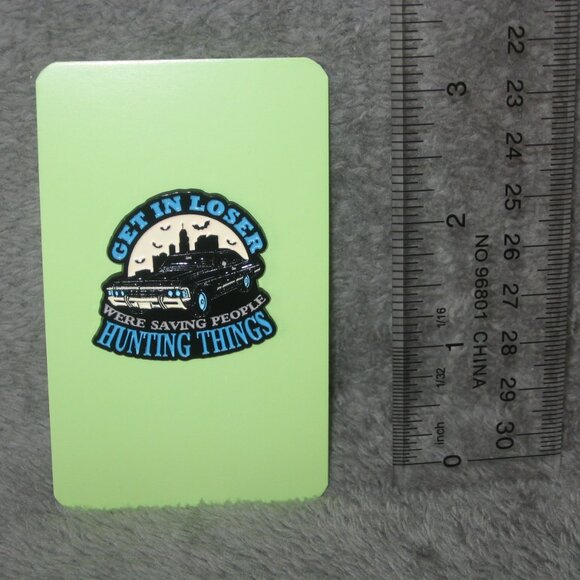 Supernatural TV Get In Loser We're Saving People Metal Enamel Pin 251039A2 - Picture 2 of 6